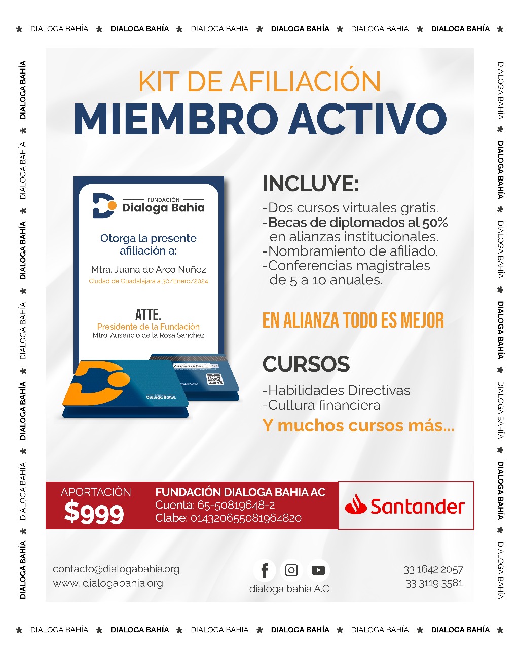 Kit de afiliacion Miembro Activo